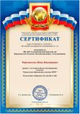 Сертификат о прохождении всероссийского тестирования