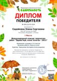 Седойкина Элина - 1 место