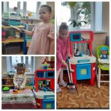 Игровой момент: Семья готовит праздничный обед (средняя гр.)