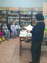 Библиотекарь Кондакова Людмила Кимовна читает рассказ Н.Носова