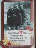 Толубаев Михаил Дмитриевич (1919 - 1942) В 1939 г. был призван в Красную Армию. Был старшим сержантом, командиром взвода 100 Гвардейской стрелковой дивизии.