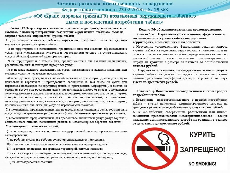 Акт о курении в школе образец