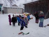 Знакомлю детей с зимними русскими народными забавами