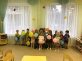 Малыши группы «Бабочки» поздравляют всех детей, родителей, сотрудников с Днём рождения нашего любимого детского сада!