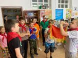 Мастер-классы по завязыванию пионерского галстука, по игре на горне, удельной технике