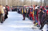 Парад открытия  Республиканских соревнований по лыжным гонкам  на призы памяти И.П. Железнова   март  2009г.