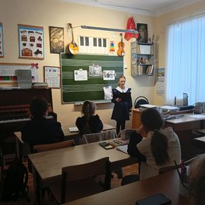 "Музыка+живопись" по мотивам картины И. И. Шишкина "Утро в сосновом бору", декабрь 2025г.