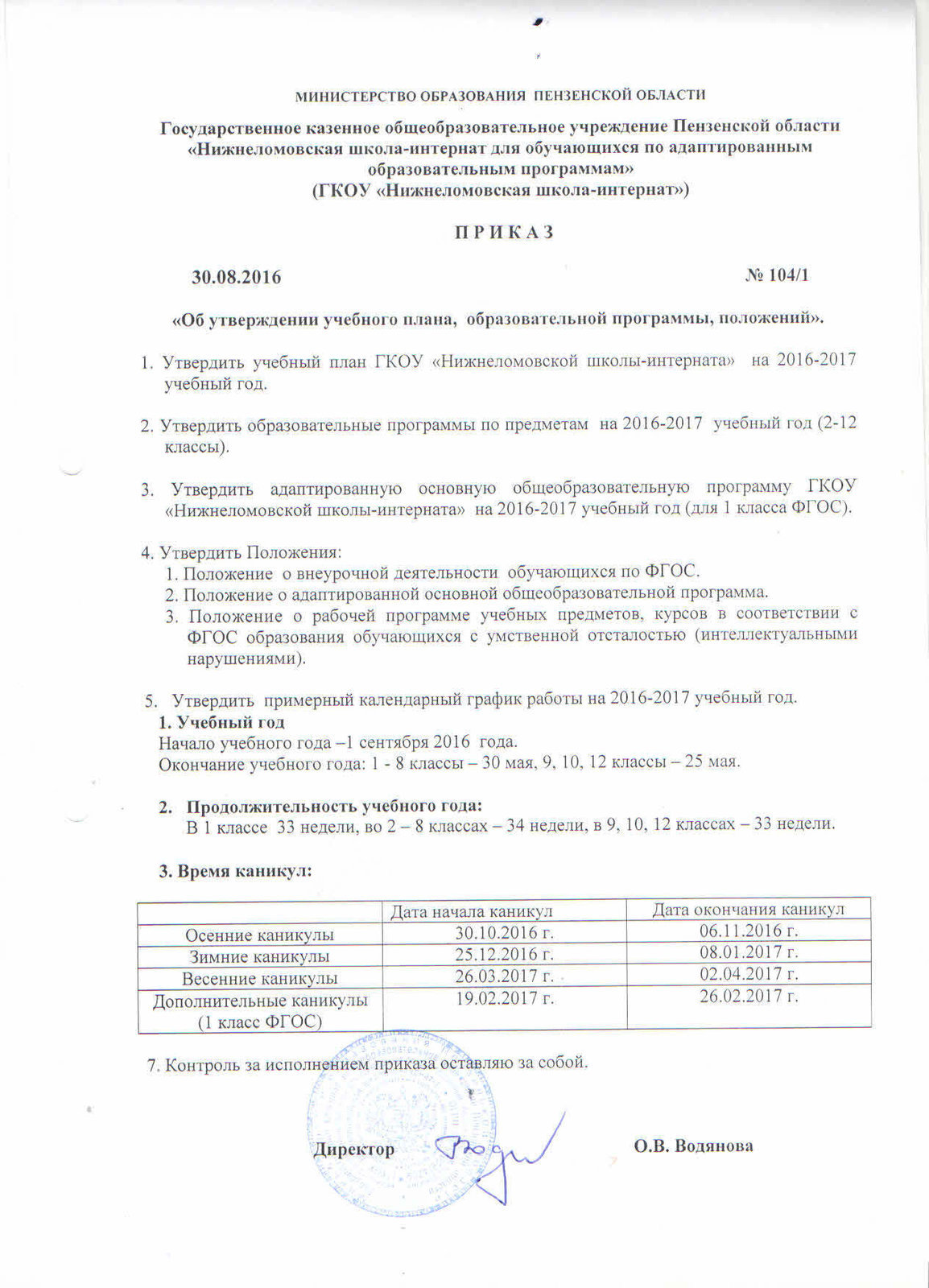 Нижнеломовская Школа-Интернат Для Обучающихся По Адаптированным.