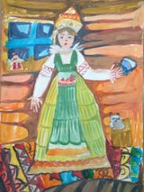 2 место Жаркова Анастасия, 6л. Русский костюм. БОУ ДО г. Омска Дом детского творчества Кировский