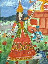 1 место Шукаева Карина, 14л. Танец красных маков. БОУ г. Омска СОШ № 8