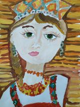 1 место Киприянова София, 6л. Портрет мамы. БОУ ДО г. Омска Дом детского творчества Кировский