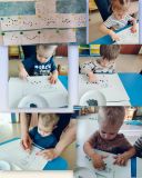 Группа "Лучики". Рисование следов.