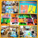 Аппликация на тему: "Орудия труда и инструменты", группа среднего возраста Радуга.