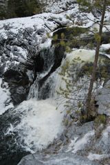 Водопад Кивач зимой