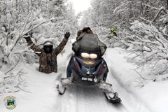 Прокат снегоходов