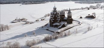 Кижи с высоты птичьего полета