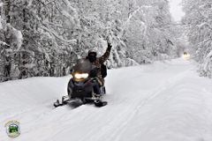 Катание на снегоходах