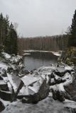 Водопад Кивач зимой