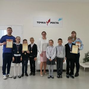 Муниципальный шахматный турнир среди центров образования "ТОЧКА РОСТА" прошёл сегодня на базе нашей школы