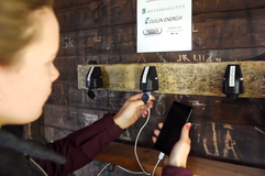 Зарядка от солнца на кухне