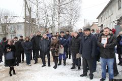 Участники строительства и просто жители города