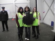 Участие студентов в учебной игре по работе полиции в условиях массовых беспорядков