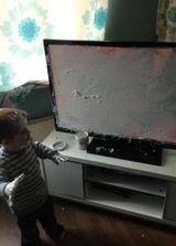 Холст, масло, ремень, попа.