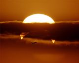 3. Полет мимо затмения. Фотограф Phillip Calais.