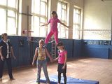 Акробатический этюд. Выступление учеников 5-х - 6-х класов