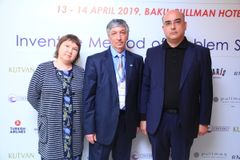 Михаил Рубин, Мастер ТРИЗ (Россия), Наталия Рубина, Мастер ТРИЗ (Россия), Натиг Алиев, представитель TDS в Азербайджане (Баку)