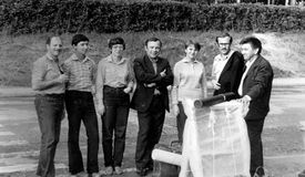 Слева на право: Бухман И., Рубин М., Крейнина С, Саламатов Ю., ..., Кондраков И., Михайлов В.