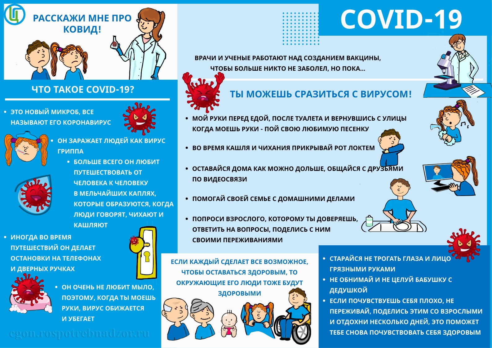 МДОУ «Детский сад № 70 «Цветик-семицветик». ПРОФИЛАКТИКА ОРВИ, ГРИППА,  COVID - 19