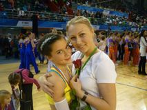 Тренер со своей воспитанницей!