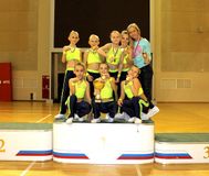 Тренер по фитнес-аэробике с командой "Грация"