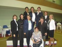 Тренеры отделения художественной гимнастики с его основательницей Натальей Яковлевной Липниной