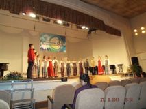 Фольклорный ансамбль на конкурсе в Твери