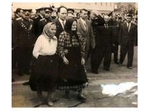 Мать Анны Лисицыной, Мария Ивановна, на открытии Мемориала доблести в г. Петрозаводск 1970 г.