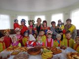 Открытие детского игрового комплекса. В завершение праздника состоялось русское чаепитие.