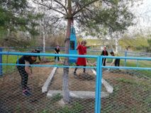 Уборка воинского захоронения х.Антоновка