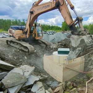 Монтаж очистных сооружений на территории металлообрабатывающего предприятия Республики Карелия.