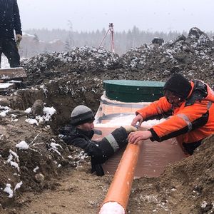 Монтаж септика "Горизонт - 4" в Карелии: надёжное решение для сложных грунтов и высокого уровня грунтовых вод