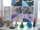 Выставка детского творчества в рамках "Гагаринских чтений"