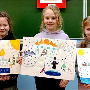 Выставка рисунков "Крещение Господне"