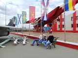 Семья Бурьяновых в парке "Патриот"