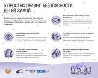 5 правил безопасности зимой. 